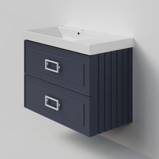 Тумба под раковину La Fenice Cubo FNC-01-CUB-BG-90-2 Синяя матовая 90 см